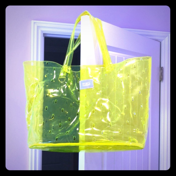 PINK Victoria's Secret Handbags - PINK by Victoria’s Secret plastic tote PINK Victoria's Secret Handbags - PINK by Victoria’s Secret plastic tote